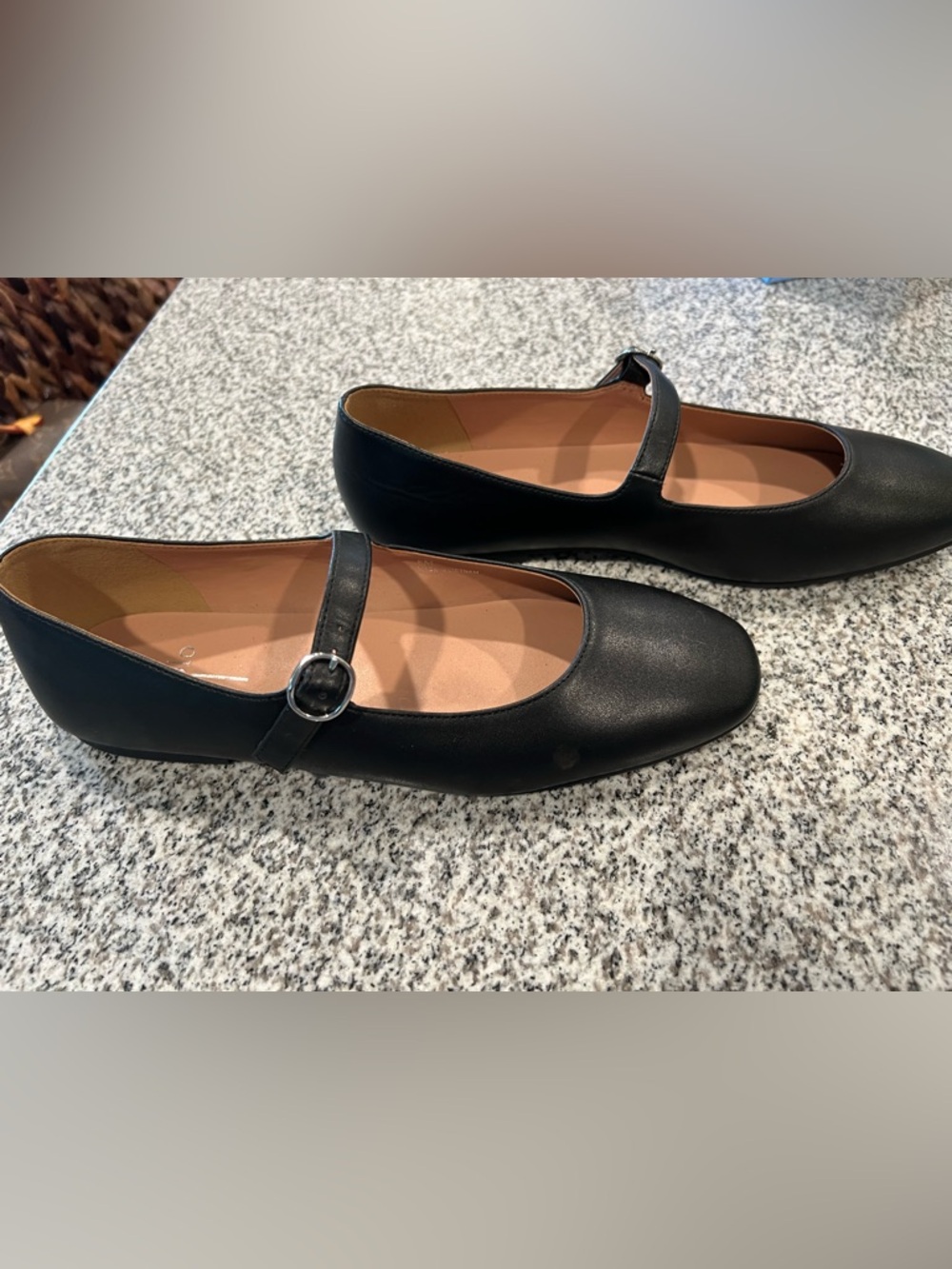 NWT Paolo Classic Black Mary Jane Flats